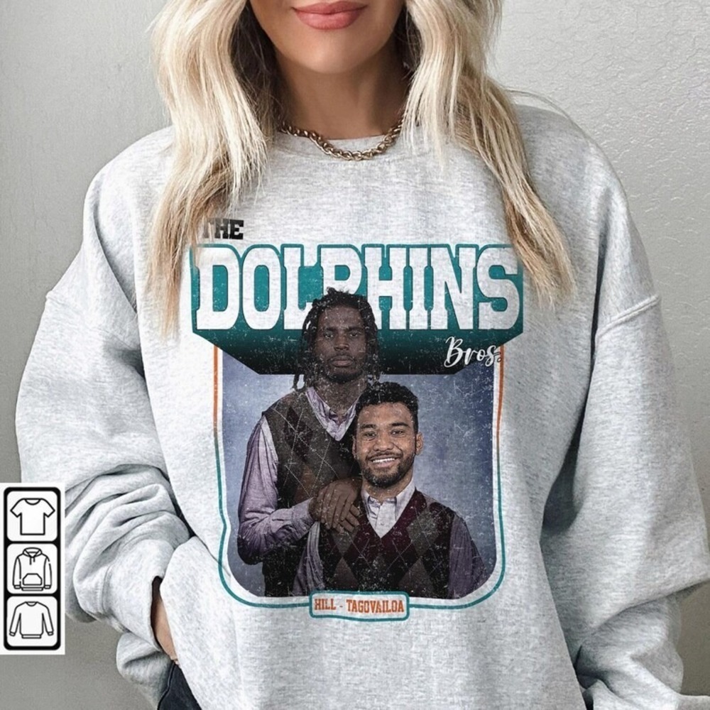 Tua Tagovailoa Tyreek Hill Miami Football Shirt, The Dolphins Bros TShirt